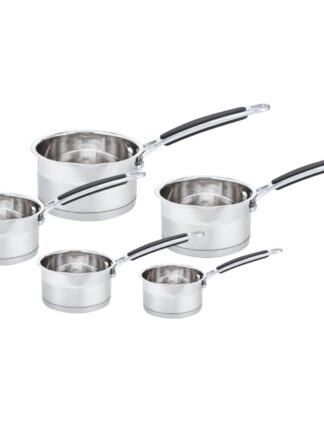 LOT DE 5 CASSEROLES INOX 18/10 NAPOLÉON IMPÉRIAL LA GAMME PRO