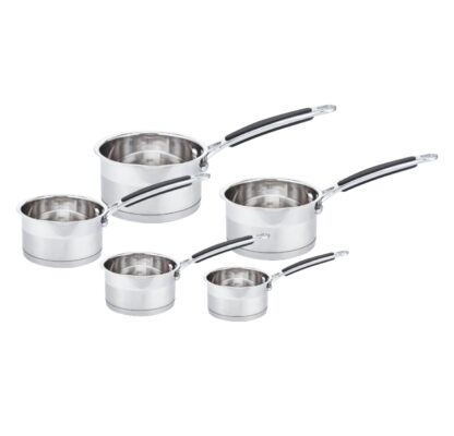 LOT DE 5 CASSEROLES INOX 18/10 NAPOLÉON IMPÉRIAL LA GAMME PRO